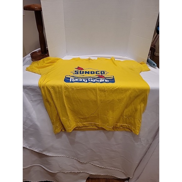 Vintage SINGLE STITCH 1990s Sunoco Racing Gasoline T SHIRT Size XXL - Picture 2 of 11